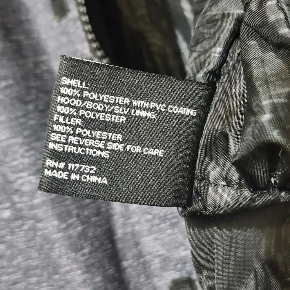 Zero Xposur Mens Large Black Heather Gray Softshell Zip Up Mid Weight Coat